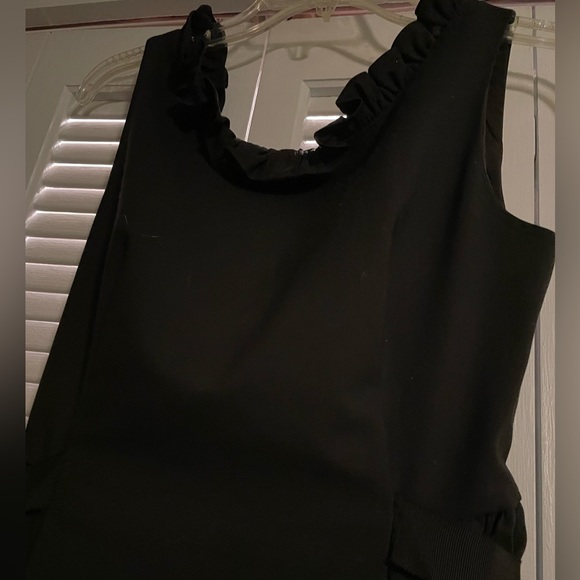 French connection Alvina Stretch Frill Belted Dress - Picture 3 of 4